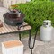 Costway 17" Portable Gas Fire Pit with Folding Legs & Removable Grill Carrying Bag